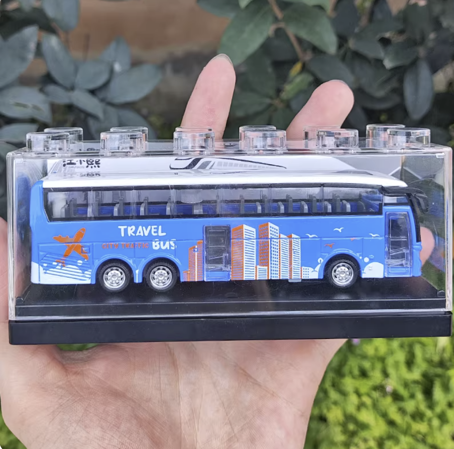 Autobus de voyage bleu