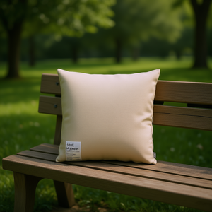 เบาะรองนั่งกลางแจ้งผ้าอ๊อกซ์ฟอร์ดสีเบจ โพลีเอสเตอร์ 100% รูปทรงสี่เหลี่ยม ถอดซักได้ - Product Image 2