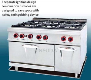 Grande Free Standing 8 fornelli <span class=keywords><strong>cucina</strong></span> <span class=keywords><strong>a</strong></span> <span class=keywords><strong>Gas</strong></span> gamma di sicurezza <span class=keywords><strong>macchina</strong></span> da <span class=keywords><strong>cucina</strong></span> con 2 forno <span class=keywords><strong>a</strong></span> <span class=keywords><strong>Gas</strong></span> commerciale - Product Image 4