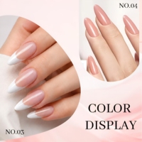 Vernis Gel Rose Transparent Personnalisé 18 Couleurs Sans HEMA ni TPO Nude Translucide UV Fournitures de Salon d'Usine à Marque Privée