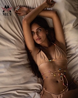 Nouveau design de bikini string à la mode pour filles maillot de bain 2 pièces OEM avec logo personnalisé bikini triangle mirco