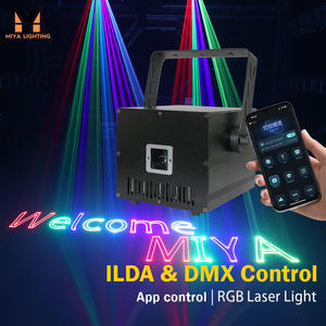 Projecteur laser 3D C1-705A, lumières laser d'animation, DMX & ILDA, 5 <span class=keywords><strong>watts</strong></span>, contrôle par application, laser texte 5W, pour DJ, KTV, clubs, anniversaires - Product Image 1