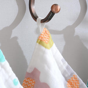 Toalla de Bebé Rectangular de Gasa de Algodón de Seis Capas, 25*50cm, con Diseño de Dibujos Animados Impresos, Tela Jersey, Toalla de Baño para Recién Nacidos, Fujian, China - Product Image 2