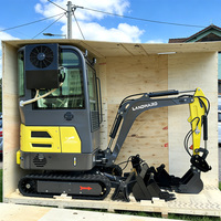 Mini pelle multifonctionnelle 0,6 tonne, nouvelle conception, mini-excavatrice hydraulique 1-4 tonnes, mini-pelle agricole sur chenilles, CE Euro 5, prix