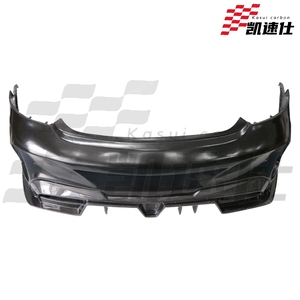 Kits de carrosserie pour Mercedes Benz Classe C AMG C63 <span class=keywords><strong>W205</strong></span>, pare-chocs arrière avec éclairage LED, kits de carrosserie semi-carbone - Product Image 3