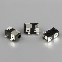 Adaptateur d'alimentation CC RCA LY-DC-A14 à 4 broches SMT/SMD, prise femelle, contact en laiton, boîtier en nylon, connecteur à aiguille ronde