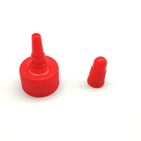 Bouchon à vis en plastique PP 24/410 28/410 couleur personnalisée, anti-fuite, à embout pointu, pour flacon cosmétique