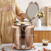 Chauffe-soupe électrique en acier inoxydable Bain Marie Bouilloire Restaurant Traiteur Buffet Réchauffeur d'aliments Pot Hôtel Restaurant Fournitures