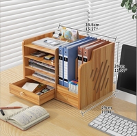 Cajón de archivos con cerradura de madera multicapa, caja de almacenamiento de escritorio, estante de estación de trabajo para oficina, hogar, uso escolar, elegante para vivir