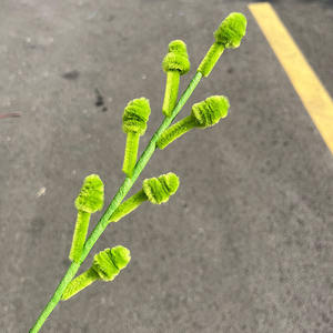 DIY kant-en-klare kunstbloemen van chenille-stengels, twisty sticks, haakpijpjes, eucalyptusbladeren voor thuis- en bruiloftsdecoratie - Product Image 2