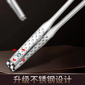 Korean Style Stainless Steel Barbecue Clips 316 Food Grade Heat Resistant Kitchen Steak Tongs For Grilling <b>BBQ</b> Tools - Product Image 3