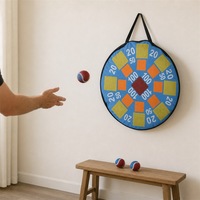 Cible de fléchettes gonflable souple 60 cm en tissu Oxford avec balles en PVC pour fêtes d'enfants OEM