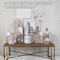 Ornements de Noël en céramique antique Lilangda, 5 cm, décoration d'intérieur