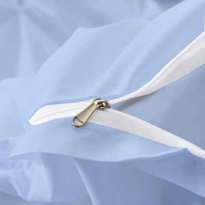 Juego de Funda Nórdica Abp Collection Azul Claro con Pliegues, Tamaño Twin/Twin XL, 3 Piezas, Algodón 800 Hilos, Diseño con Pliegues Pintuck - Product Image 4