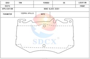 SDCX D227 <span class=keywords><strong>Prix</strong></span> réduit importé <span class=keywords><strong>Prix</strong></span> du fabricant Plaquettes <span class=keywords><strong>de</strong></span> <span class=keywords><strong>frein</strong></span> avant à disque en céramique pour Audi - Product Image 3
