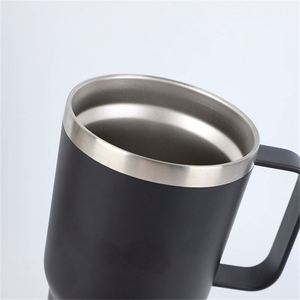 แก้วน้ำแบบพกพา ทนทาน ล้างในเครื่องล้างจานได้ แก้วกาแฟโลหะ 20 ออนซ์ สแตนเลส ชุดของขวัญวันหยุด พร้อมบริการดรอปชิปปิ้ง ASM26 - Product Image 6