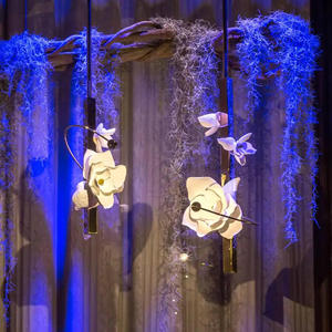 Lustre moderne en forme de fleur de gardénia, <span class=keywords><strong>luminaire</strong></span> suspendu LED, style français, <span class=keywords><strong>suspension</strong></span> romantique, lampe en céramique suspendue, luminaires d'intérieur - Product Image 4