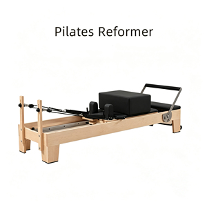 <span class=keywords><strong>Cama</strong></span> Reformer de Pilates para Entrenamiento en Casa y Estudio, de Madera de Roble y Arce Blanco, para Uso Comercial y en Estudio - Product Image 1