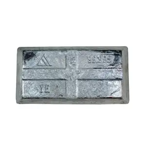 Lingotes de Cádmio Metal cinzas de zinco Lingotes de zinco puro 99,99% 99,995% Lingotes de zinco