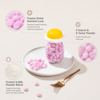 Sans additifs, bonbons gélifiés pour enfants. Ils sont fondants et sont une collation saine pour les enfants aux saveurs de fruits.