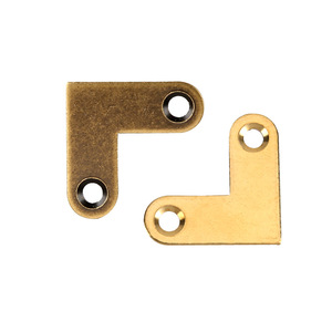Support d'angle en laiton Nadao 90 degrés, cuivre antique, connecteur de meuble, quincaillerie décorative pour fixation de poignée de porte d'armoire - Product Image 4