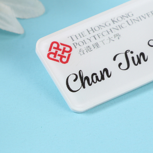 Tùy chỉnh phim hoạt hình phong cách thăng hoa Acrylic Tên Phù Hiệu với chân tùy chỉnh in ấn ID thẻ khoảng trống - Product Image 5