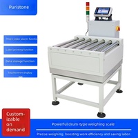 Timbangan Elektronik Xinmu Heng Conveyor Roller Checkweigher dengan Penyimpanan Data USB, Alarm Batas Atas/Bawah, Kapasitas 10g-60kg, OEM