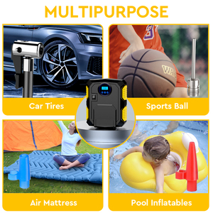 Trực Tuyến Tốt Nhất Người Bán Kỹ Thuật Số Lốp Inflator Với Đa-Chức Năng, Xe DC 12 V Xe Xách Tay Tự Động Máy Nén Khí Bơm Để - Product Image 5