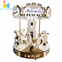 Manège intérieur pour enfants, mini carrousel à chevaux pour centre commercial