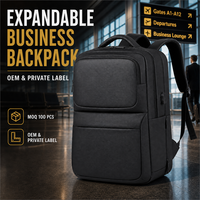 Sac à dos professionnel extensible OEM personnalisé avec rangement optimisé pour appareils et fonctionnalités de voyage pour importateurs de marques