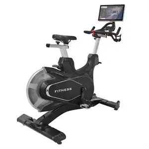 2024 Hot Sale Muscle Building Cardio Fitness Equipment 18.5'' Touch Screen Spin Spinning Exercise Bike