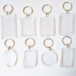 Wholesale Cheap Price Plastic clear Acrylic Keychains Blank Acrylic Photo Keychains for Promotional Gifts - Product Image 1