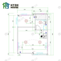 Personnalisé 10FT 20FT 30FT 40FT Bâtiment préfabriqué d'importation d'un seul côté Maison préfabriquée Petite maison mobile extensible de Chine