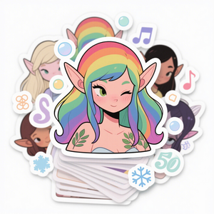 Etiquetas adhesivas de vinilo impermeables personalizadas troqueladas y cortadas Kiss - Product Image 1