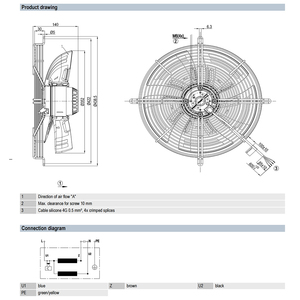 Ventiladores Axiales ebm-papst S4E350-BN02-02/F01 de 350 mm para Ventilación de Condensadores HVAC y Refrigeración Industrial - Product Image 4