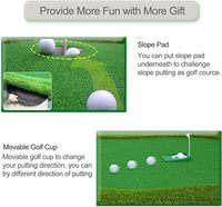 Golf Putting Green Mat pour l'intérieur extérieur-Équipement de pratique de terrain de golf Aide à la formation Golf for Yard Home Office