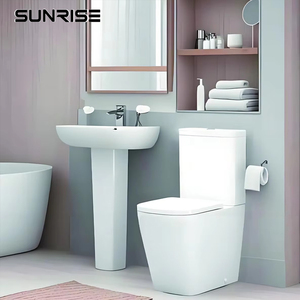 Toilette toilettes sanitaires cisterna <span class=keywords><strong>wc</strong></span> salle de bain <span class=keywords><strong>bouton</strong></span> en céramique chasse d'eau deux pièces P s piège <span class=keywords><strong>cuvette</strong></span> de toilette - Product Image 1