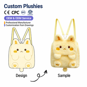 Sac à dos unisexe personnalisé OEM/ODM en peluche douce de mouton avec rembourrage en coton PP et doublure en maille - Jouet en peluche animal en peluche pour anniversaire - Product Image 2