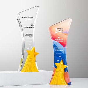 Nouveau Trophée en Cristal Thème Montagne Personnalisé pour Compétition Modèle de Gestion de l'Équipe, <span class=keywords><strong>du</strong></span> Personnel Exceptionnel, de la <span class=keywords><strong>Chambre</strong></span> Commerciale <span class=keywords><strong>et</strong></span> de l'Assurance Entraînement - Product Image 3