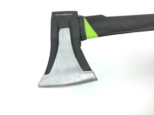 <span class=keywords><strong>Hacha</strong></span> para exteriores Multiusos A666 Tipo 2lb 1kg Agarre de goma <span class=keywords><strong>Mango</strong></span> verde de <span class=keywords><strong>fibra</strong></span> Ejes de división forjados sólidos - Product Image 2