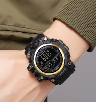 Montres sportives SKMEI 2245 pour homme, montres de sport à grand cadran, résistantes à l'eau 50m, montres numériques pour garçons