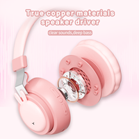 Sibyl-écouteurs à oreilles de lapin rose avec micro Flexible rvb, casque de jeu 7.1, écouteurs d'ordinateur Surround, lapin Audifonos Bluetooth
