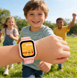 Montre connectée 4G pour enfants LAGENIO, GPS, IP68, carte SIM 4G, assistant vocal IA, écran HD <span class=keywords><strong>de</strong></span> 1,8 pouce, appel vidéo SOS, longue durée <span class=keywords><strong>de</strong></span> <span class=keywords><strong>vie</strong></span> <span class=keywords><strong>de</strong></span> la batterie - Product Image 1