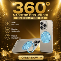 Penyangga Cincin Jari Logam Putar 360 Derajat, Dudukan Cincin Ponsel Putar 360 Derajat, Dudukan Magnetik Putar 360 Derajat, Dudukan Ponsel Meja untuk Ponsel
