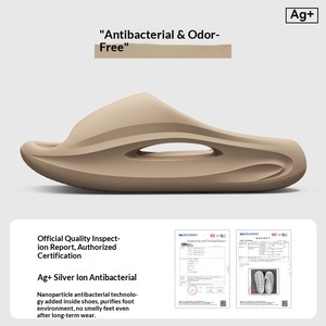 Nouvelles pantoufles compensées à bout ouvert 2025, antidérapantes, respirantes, à semelle épaisse, en EVA, pour l'extérieur, avec logo personnalisé pour hommes et femmes - Product Image 4