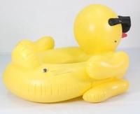 Grand canard jaune gonflable, flotteur de piscine, équipement de parc aquatique