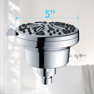 Cabezal de <span class=keywords><strong>Ducha</strong></span> de Pared de Alta Presión con 8 Modos de Rociado, Filtro de Fragancia, Efecto Lluvia, Fijo, de Techo - Product Image 2