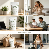 SYC BIO Capsules d'Ashwagandha 3000mg Extrait de Withania Somnifera Premium à base de plantes 60 Capsules Végétaliennes Soutien Antioxydant Fournisseur OEM