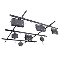 Système de rail d'éclairage de plafond en alliage d'aluminium JIXIO, kit de suspension de lumière aérienne réglable à pantographe, haute capacité de charge