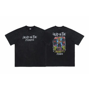 High Quality Unisex Oversized 3D for <b>Puff</b> Print T Shirt 100% Cotton Drop Shoulder Custom Wholesale-Men's T Shirt - Product Image 1